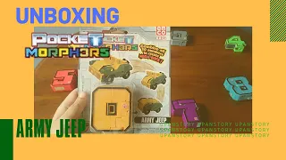 Unboxing Mainan Angka | Emco Pocket Morphers Angka 0 Jeep Army