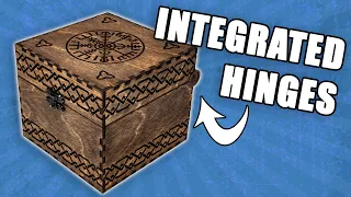 Laser Cut Box Design with Integrated Hinges / Norse Theme