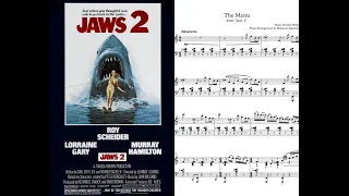 Jaws 2  OST - The Menu ♪Piano Sheet Music♪