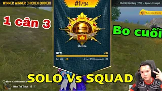 PUBG Mobile - Chơi Lớn Solo Squad Rank Chí Tôn Top Sever Trên Live Và Cái Kết Trừ Hẳn 50 Chục Điểm