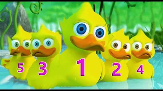 Five Little Ducks (Learn 1 to 5 ) DUO Top Videos #nurseryrhymes #learning #NurseryRhymes