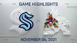 NHL Highlights | Kraken vs. Coyotes - Nov. 6, 2021