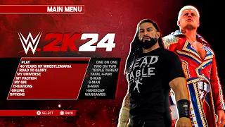 WWE 2K24: First Look Main Menu, RTWM, Story Mode & Selection Screen Concept!