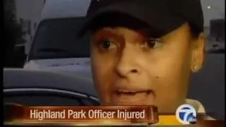 Highland Park officer injured