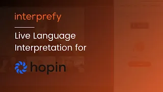 Hopin Event With Live Translation | Interprefy Real-Time Language Interpreting