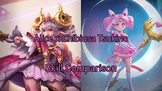 AoV Extra (9) | AoV x Sailor Moon Cosmos | Alice VS Chibi Moon Skill Comparison