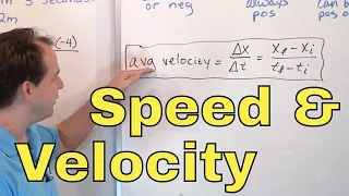 11 - What is Definition of Average Speed & Velocity in Physics? (Speed Formula & Velocity Formula)