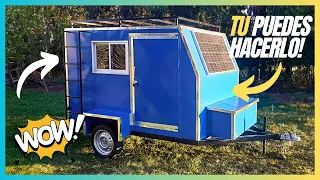 Como fabricar MINI CASA RODANTE - MINI CAMPER CHILE 2024 (Parte 1)