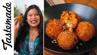 Fried Kimchi Rice Balls | The Tastemakers-Jen Phanomrat