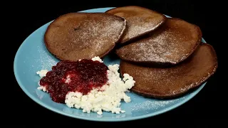 Ідеальний сніданок для дітей. Шоколадні Панкейки за 5 хвилин ⏰ / Chocolate Pancakes