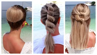 💦🔥 3 Easy DIY Summer Hairstyles 💦🔥 for short to medium hair by Another Braid GREAT CREATIVITY