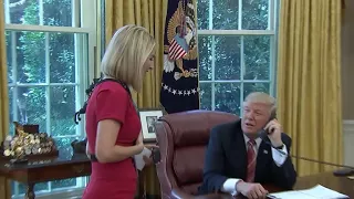Trump compliments reporter on her "nice smile"