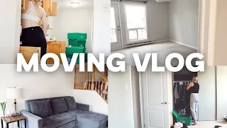 MOVING VLOG #3: unpacking, settling in, moving day + getting organized