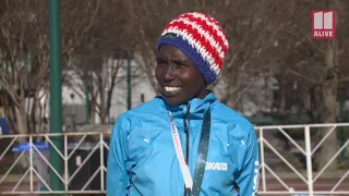Aliphine Tuliamuk on winning gold   at US Olympic Marathon women's trial in Atlanta