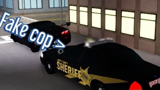FAKE COP PULLED ME OVER *ARRESTED* Roblox ERLC Roleplay