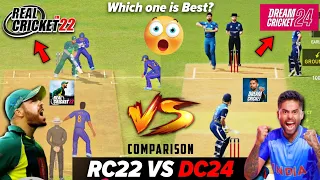 Real Cricket 22 VS Dream Cricket 24 Comparison - Features, Graphics 🔥🔥DC 24 vs RC 22 finally!