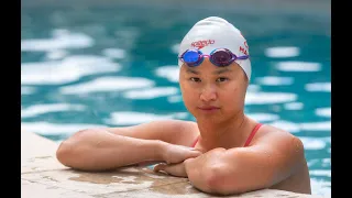 World champion swimmer Maggie MacNeil has outgrown the family pool