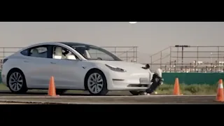 Tesla in self-driving mode runs over child-sized mannequin in test