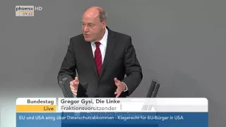 Bundestag: Gregor Gysi zum Etat des Bundeskanzleramtes am 09.09.2015