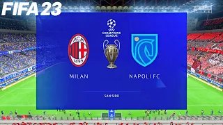 FIFA 23 | AC Milan vs Napoli - UEFA Champions League Quarter-Final - PS5™ Full Match & Gameplay