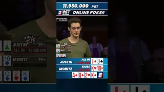 Pocket Jacks Showdown: Justin's All-In Gamble! #shorts