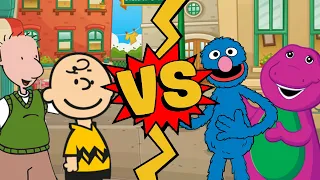 M.U.G.E.N. Battles | Charlie Brown/Doug Funnie vs Grover/Barney