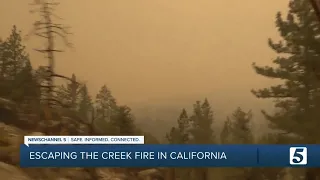 NC5 photographer hiking John Muir Trail when California Creek Fire broke out