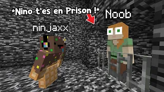 J'ai enfermé un Noob dans une Prison en Bedrock..