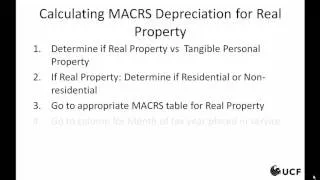 Tax - MACRS-General and Real Property, 1 of 3