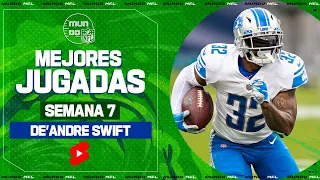 De'Andre Swift con monstruosa escapada para TD | NFL Semana 7 Highlights