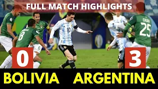 Argentina 3-0 Bolivia Highlights Full Match || World Cup Qualifiers