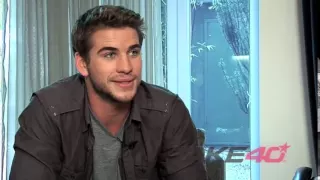 Liam Hemsworth talks about kissing Miley Cyrus