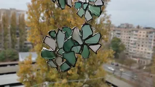 Sea glass Christmas tree ornaments