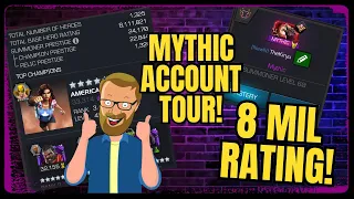 My Account Tour! 8 Million Hero Base Rating! 6 Rank 3 7 Stars!