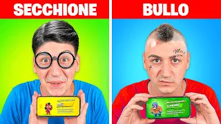 BULLO vs SECCHIONE! 📚 TIPI DI GIOCATORI DI BRAWL STARS IN CLASSE!