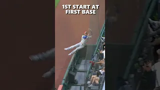 Bryce Harper with a great catch at FIRST BASE!