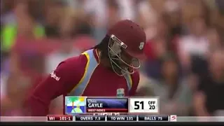 Thrilling innings of CHRIS GAYLE