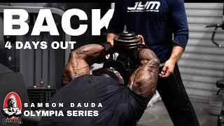 Mr Olympia 2023 series | Back workout with Milos 4 days out | Samson Dauda