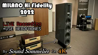 PS AUDIO FR 30 Speakers | MILANO HI FIDELITY 2022 [4Kᵁᴴᴰ] Live Hi-Res Recording