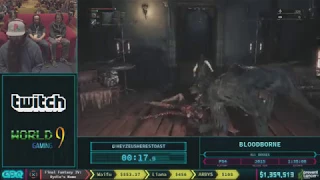 Bloodborne by heyZeusHeresToast in 1:37:49 - AGDQ 2018 - Part 149