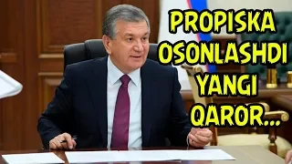 ENDI PROPISKA OSONLASHDI YANGI QONUN.. | ЭНДИ ПРОПИСКА ОСОНЛАШДИ...