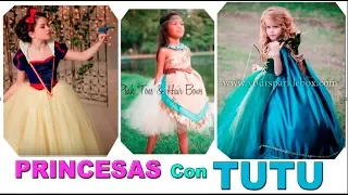 Disfraces las PRINCESAS DISNEY en TUTU. Princess Costumes