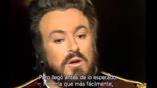 Luciano Pavarotti interview - Un Ballo in Maschera 1980