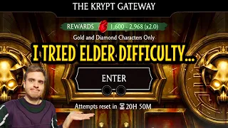 MK Mobile. I Tried Elder Difficulty Krypt and THIS HAPPENED. What a Scam...