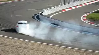 BMW Ring-Taxi M5 makes perfect drift