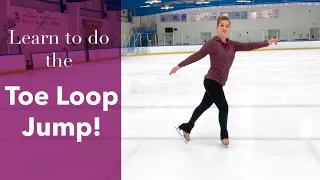 How To Do The Toe Loop Jump - In Figure Skates!