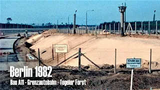 Berlin 1982 - Grenze - Bau A11 (A111) - Tegeler Forst - Stolpe