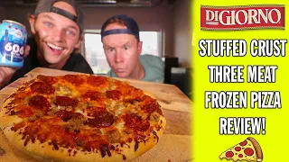 Three Meat Stuffed Crust Frozen Pizza Review | Digiorno