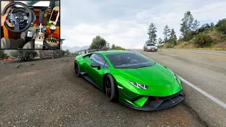 Lamborghini Huracán - Forza Horizon 5 | Thrustmaster T300RS gameplay