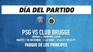 PSG vs Club Brugge: Champions League